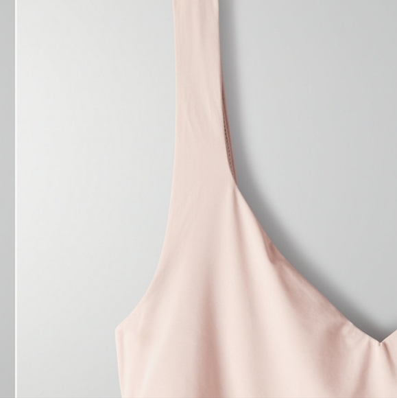 Aritzia TEN BY BABATON Sparkle Dress Rose Quartz - Picture 3 of 5